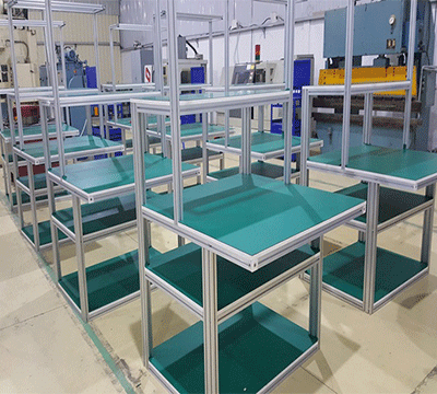 BÀN THAO TÁC KHUNG NHÔM ĐỊNH HÌNH