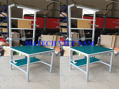 Bàn thao tác khung nhôm chống tĩnh điện