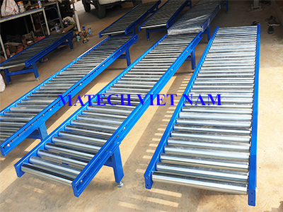 Băng tải con lăn thép mạ kẽm công ty Mutosi