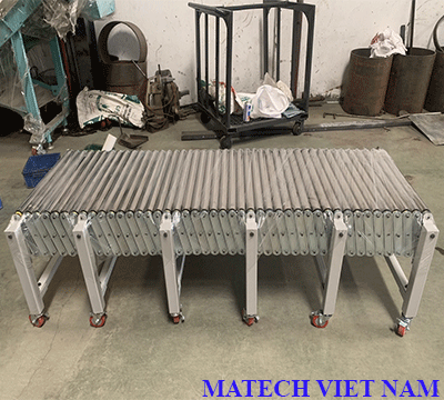 Băng tải con lăn xếp gọn