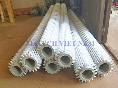Trục chổi cước D150xL2400mm rửa hoa quả